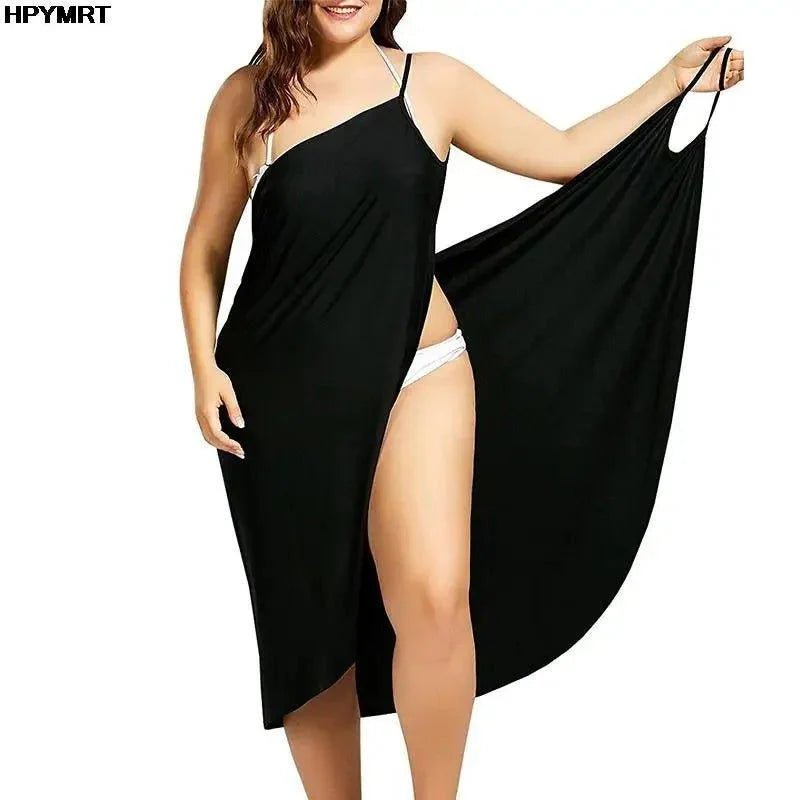 2022 5XL Summer Ladies Halter Dress Solid Color Sexy Suspenders Cross Sleeveless Ladies Clothes Beach Skirt Female Clothing Tops - Womans Fashion