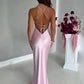 Avrilyaan Satin Backless Slim Sexy Dress Women 2024 Bodycon Long Summer Dress Mermaid Elegant NightClub Party Dresses Vestidos - Womans Fashion
