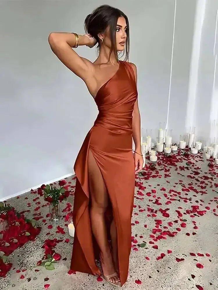 Avrilyaan Satin Backless Slim Sexy Dress Women 2024 Bodycon Long Summer Dress Mermaid Elegant NightClub Party Dresses Vestidos - Womans Fashion