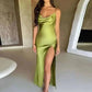 Avrilyaan Satin Backless Slim Sexy Dress Women 2024 Bodycon Long Summer Dress Mermaid Elegant NightClub Party Dresses Vestidos - Womans Fashion