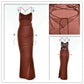 Avrilyaan Satin Backless Slim Sexy Dress Women 2024 Bodycon Long Summer Dress Mermaid Elegant NightClub Party Dresses Vestidos - Womans Fashion