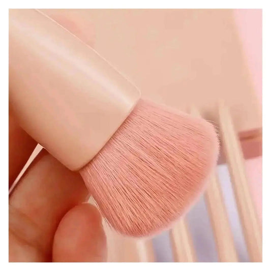 Mini Makeup Brush Set with Mirror - Womans Fashion