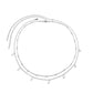 Layered silver choker necklace with delicate charms, perfect for women's fashion and everyday elegance.