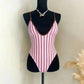 Print Deep V Neck One Piece Swimsuit Women Swimwear Bodysuit Monokini High Leg Swim Suit Bathing Suit Beachwear - Womans Fashion