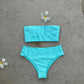 Rhinestones Swimsuit Bikini Swimwear Swimsuit Women Separates Swimwear Two Piece Side Straps Swimsuit Bathing Suit - Womans Fashion