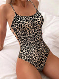 Sexy Leopard Swimwear 2026 Women's Swimsuit One Piece Bathing Suit Woman Brazilian Bandeau Bodysuit Female Beach Wear Monokini - Womans Fashion