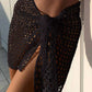 Women Beach Skirt Hollowed Solid Black White Yellow Green Knitted Mini Skirt For Women Summer Vacation Seaside Cover - Up Skirt - Womans Fashion