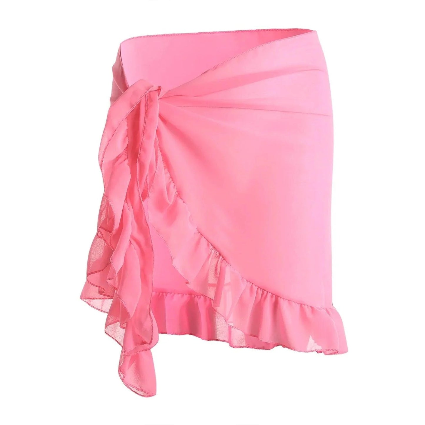 Yiiciovy 2023 Women Cover - Ups Skirts Chiffon Swimwear Pareo Scarf Bikini Cover - Ups Wrap Kaftan Sarong Beach Sexy Skirts 9 Colors - Womans Fashion