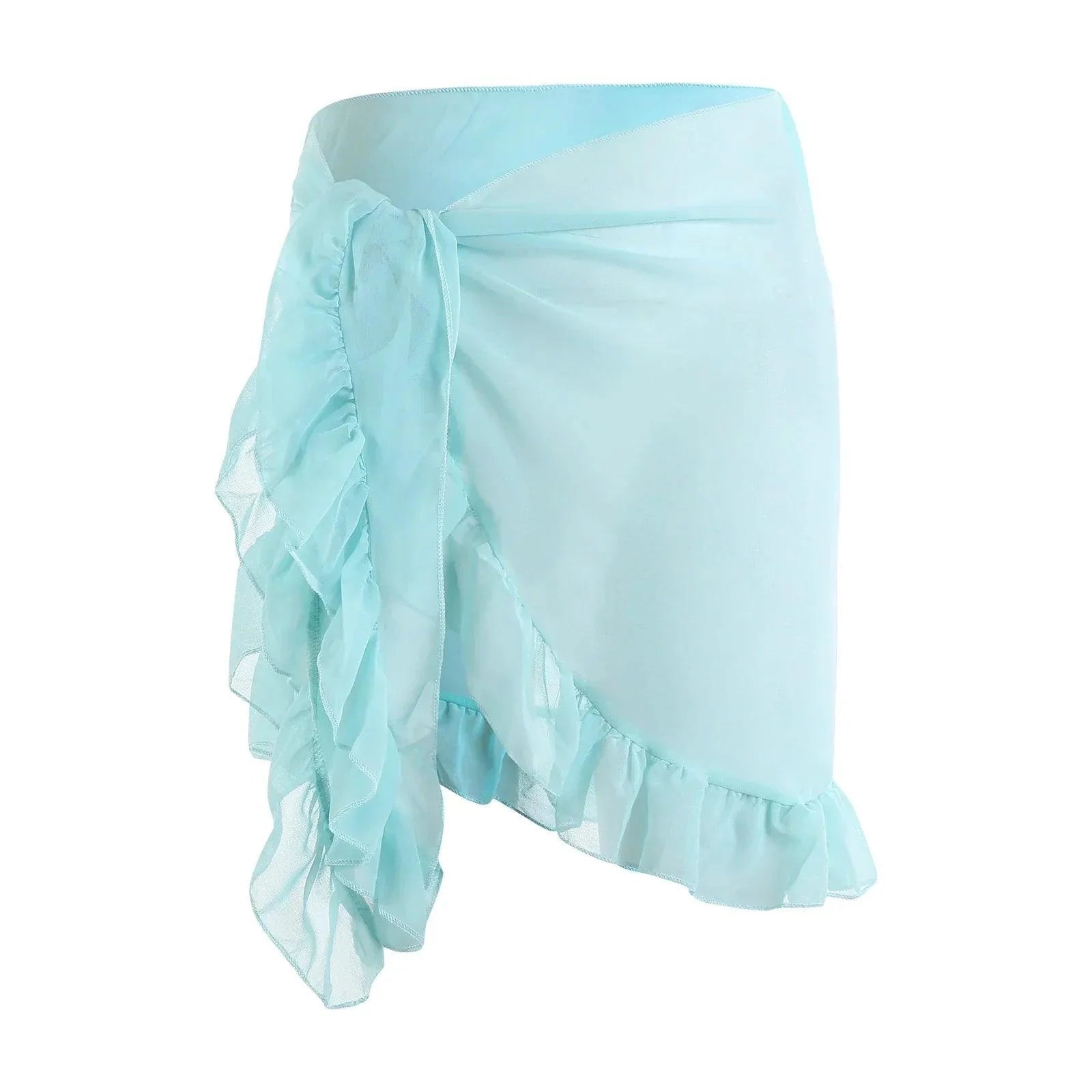 Yiiciovy 2023 Women Cover - Ups Skirts Chiffon Swimwear Pareo Scarf Bikini Cover - Ups Wrap Kaftan Sarong Beach Sexy Skirts 9 Colors - Womans Fashion